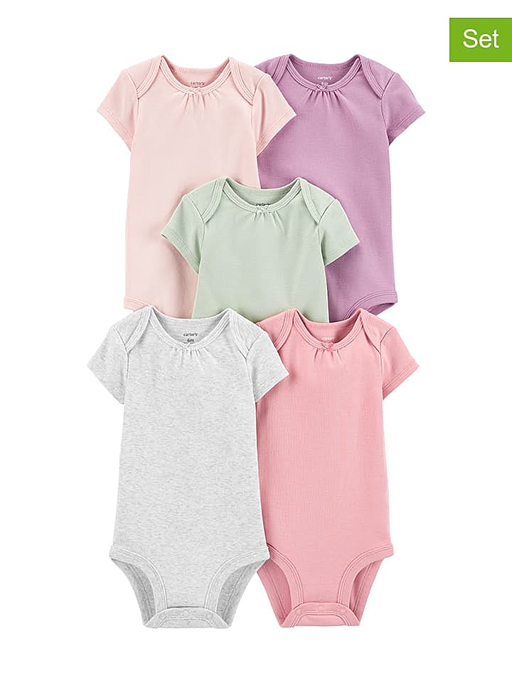 carter's 5er-Set: Bodys in Bunt günstig kaufen 68