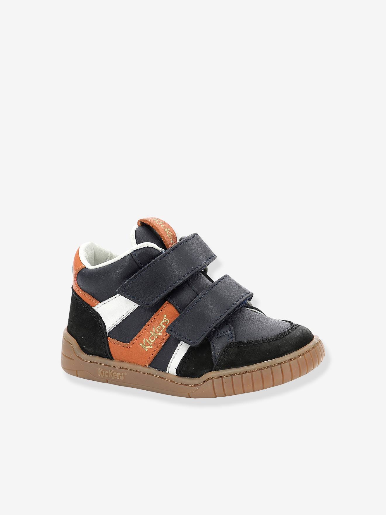 Baskets sneakers garçon Wincky Vel KICKERS® bleu