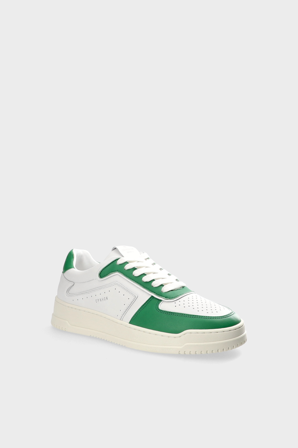 CPH164M leather mix light cream/green