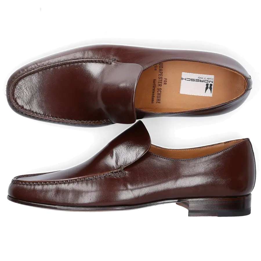 Moreschi - Loafer Känguruleder - braun