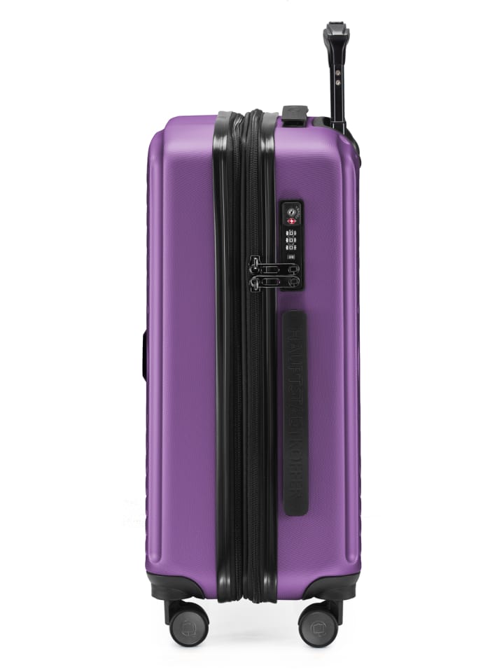 Hauptstadtkoffer Mitte - Handgepäck Bordgepäck-Trolley Koffer, TSA, in Aubergine günstig kaufen S