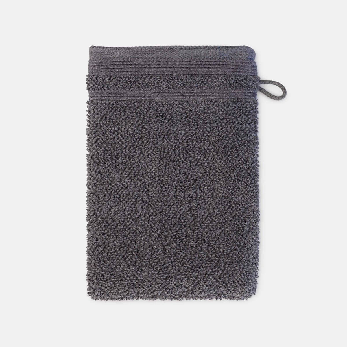 Möve Waschhandschuh Wellbeing Graphite 15 x 20 cm