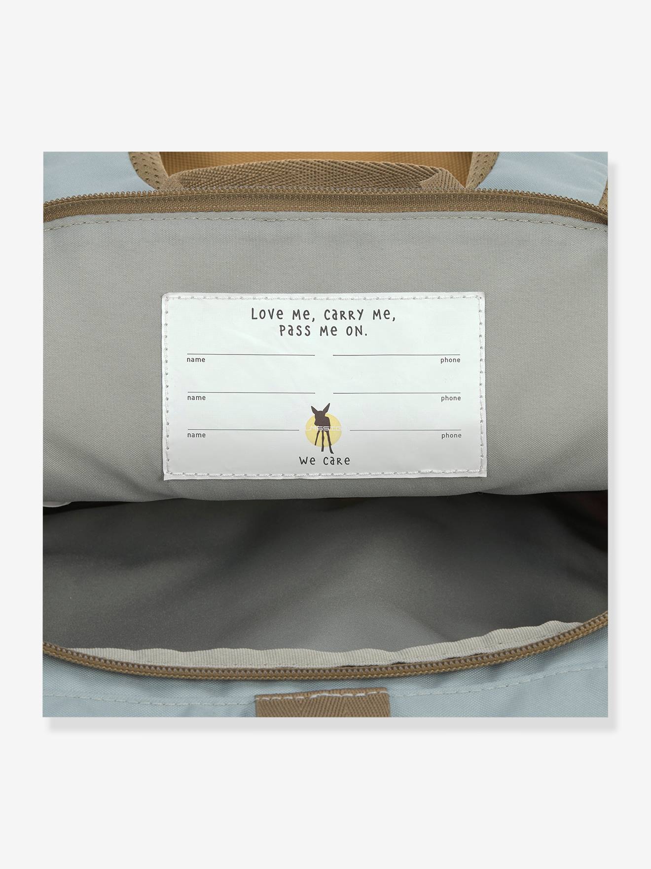Mini sac à dos LÄSSIG Rolltop Nature noisette