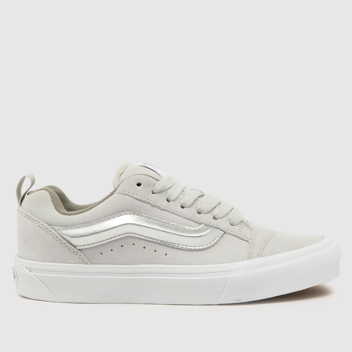 Vans KNU School cipők fehér és ezüst színben