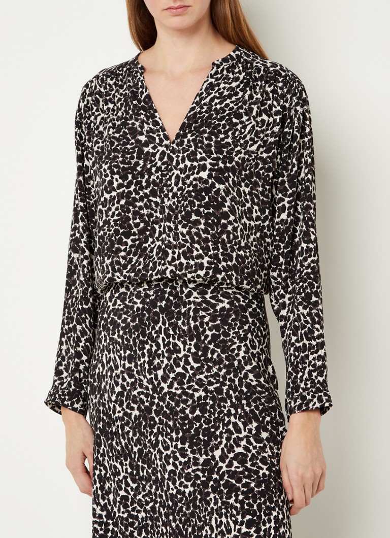 Whistles ShadowLeopardPrintBlouse