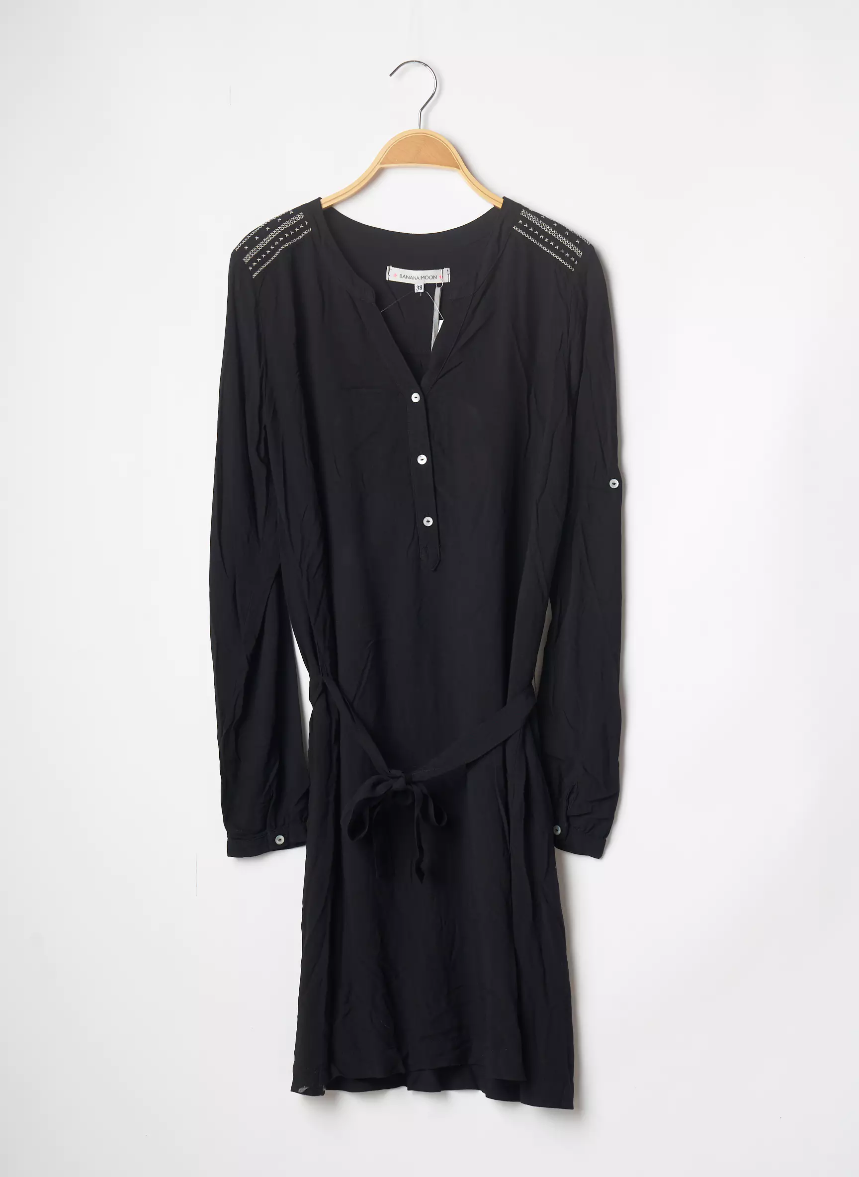 Banana Moon Robes Courtes Femme couleur noir