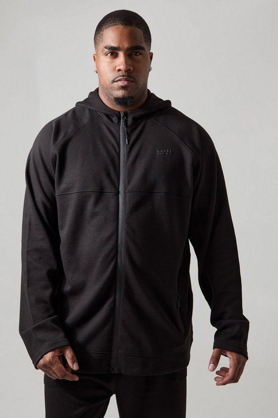 Plus Man Active Hoodie mit Reißverschluss