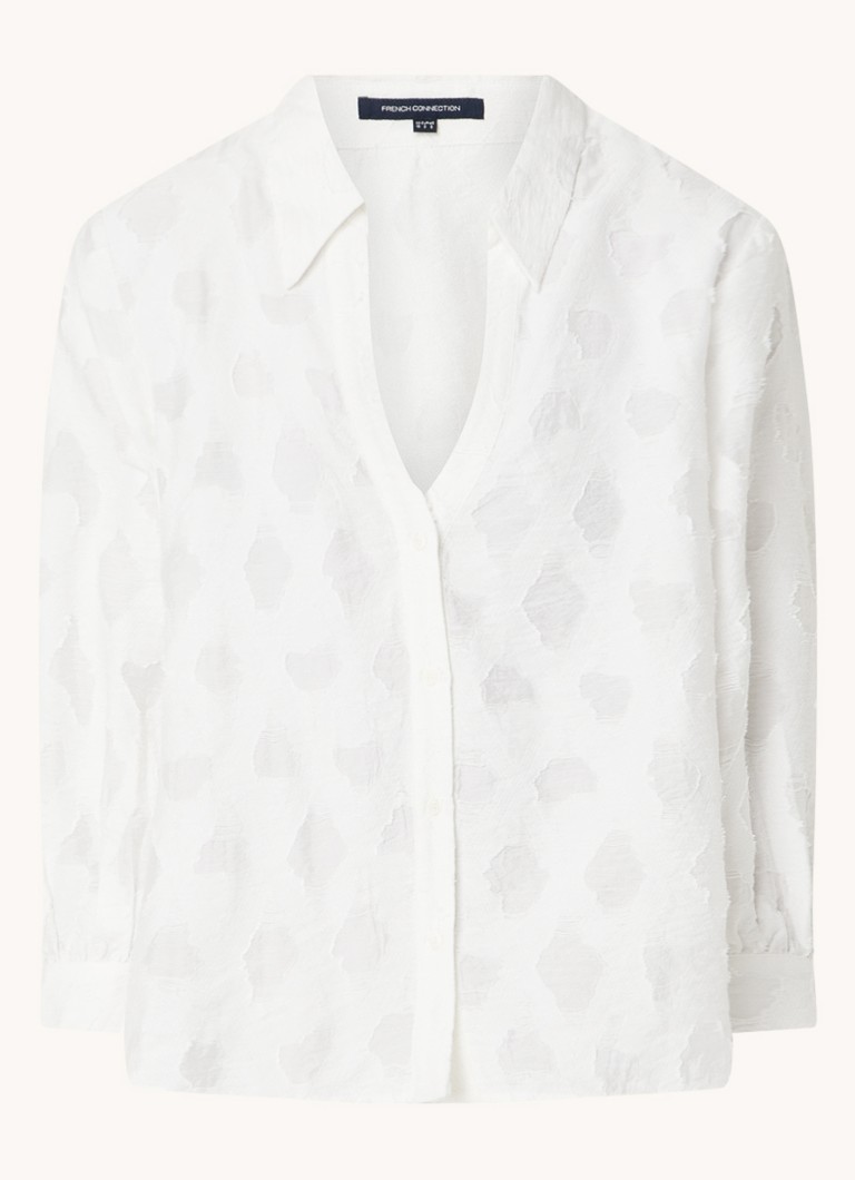French Connection Freya blouse with V-neck