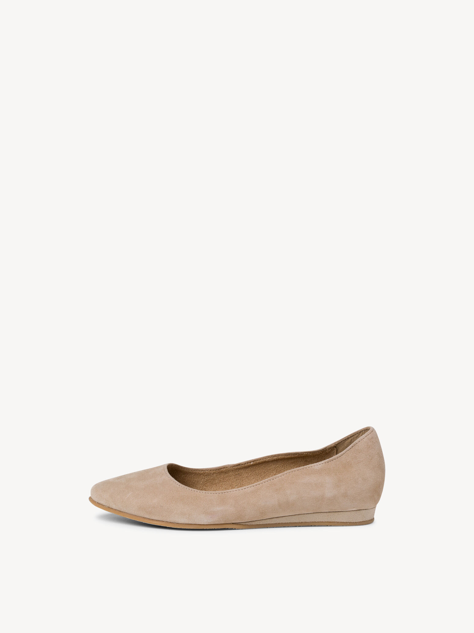Ballerine en cuir - beige