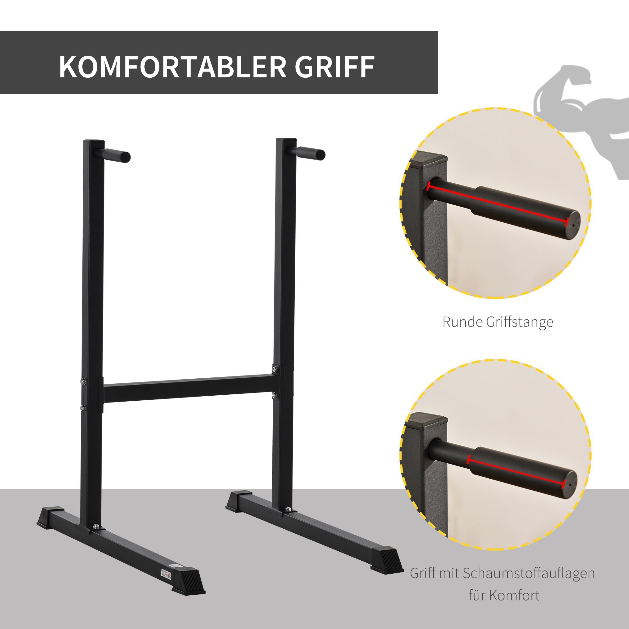 HOMCOM Heimtrainer Dip-Station