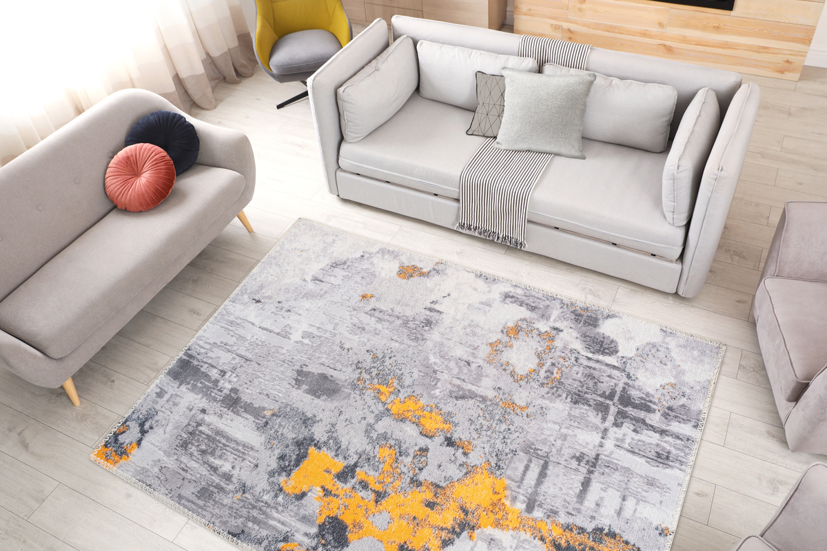 Arte Espina Teppich Peron 300 Grau / Gold