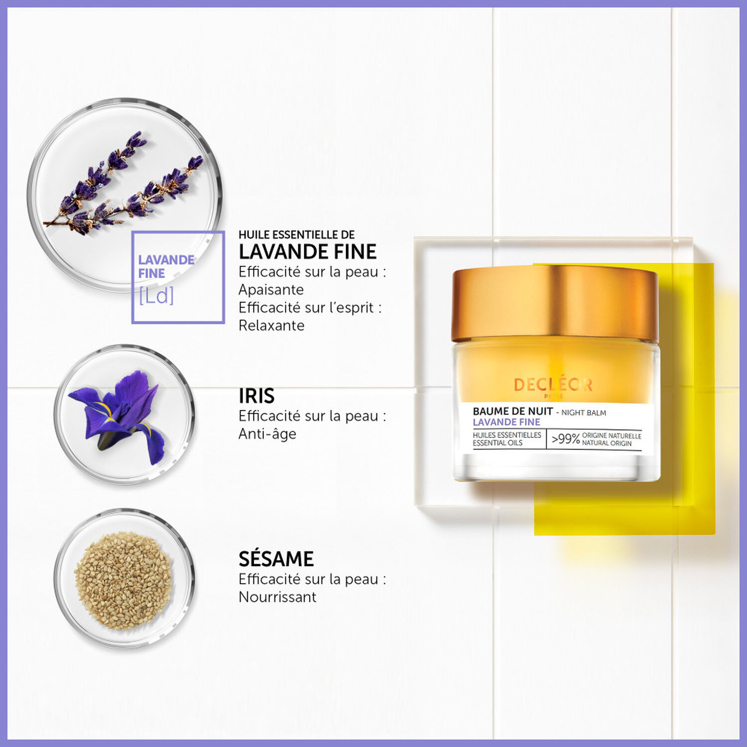 Decléor Lavande Fine Baume Nuit 15 ml
