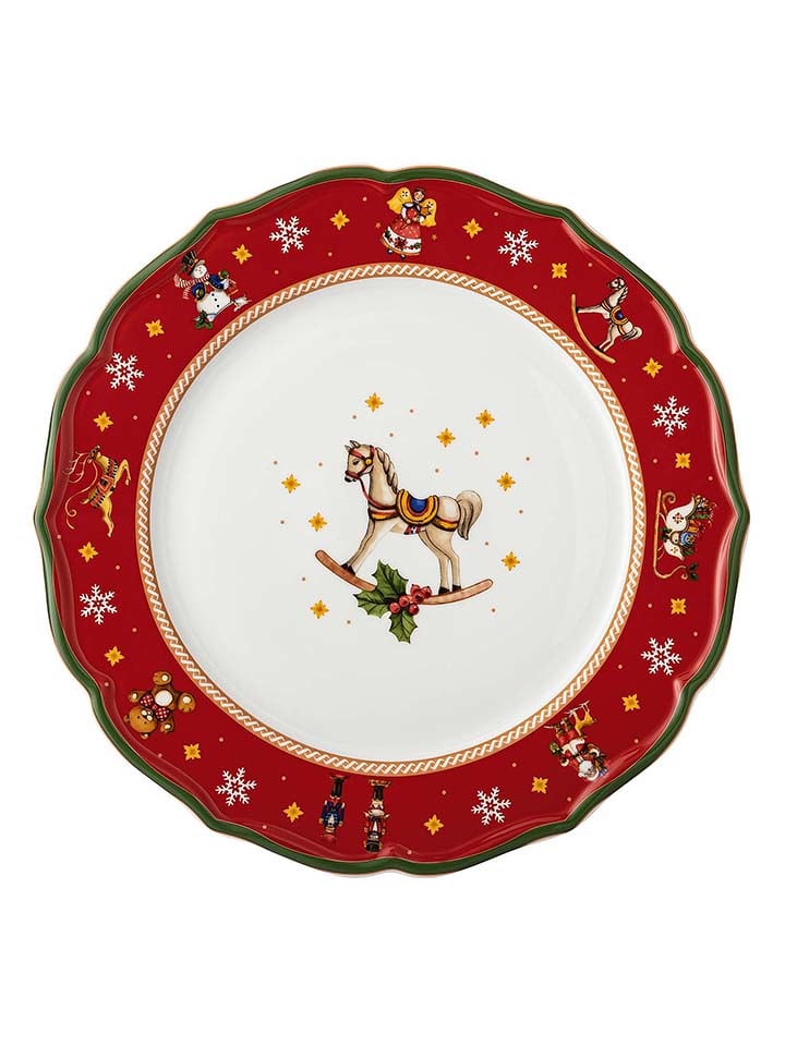 Hutschenreuther Speiseteller in Rot/ Weiß - Ø 33 cm günstig kaufen onesize