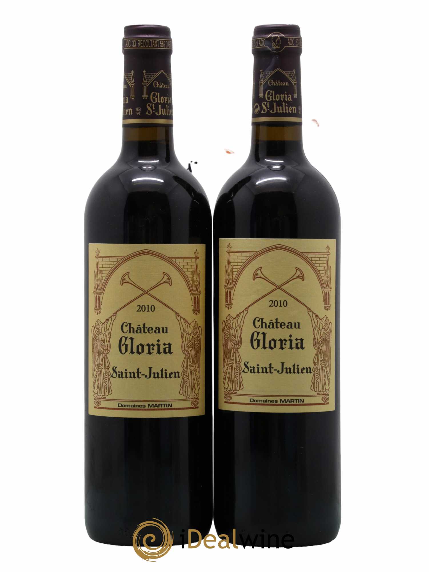 Château Gloria  2010 - Lot de 2 Bouteilles
