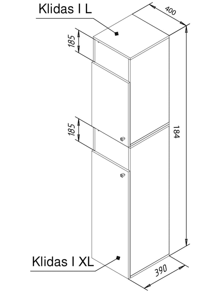 ebuy24 Badschrank DresoIXXL Weiß 40 x 39 cm günstig kaufen onesize