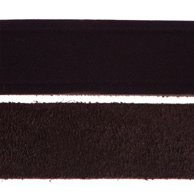 Heim Lederleine mit eingeflochtenem Karabiner, braun