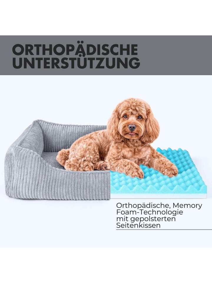 PAW WOW Hundebett Anton Cord Grau günstig kaufen