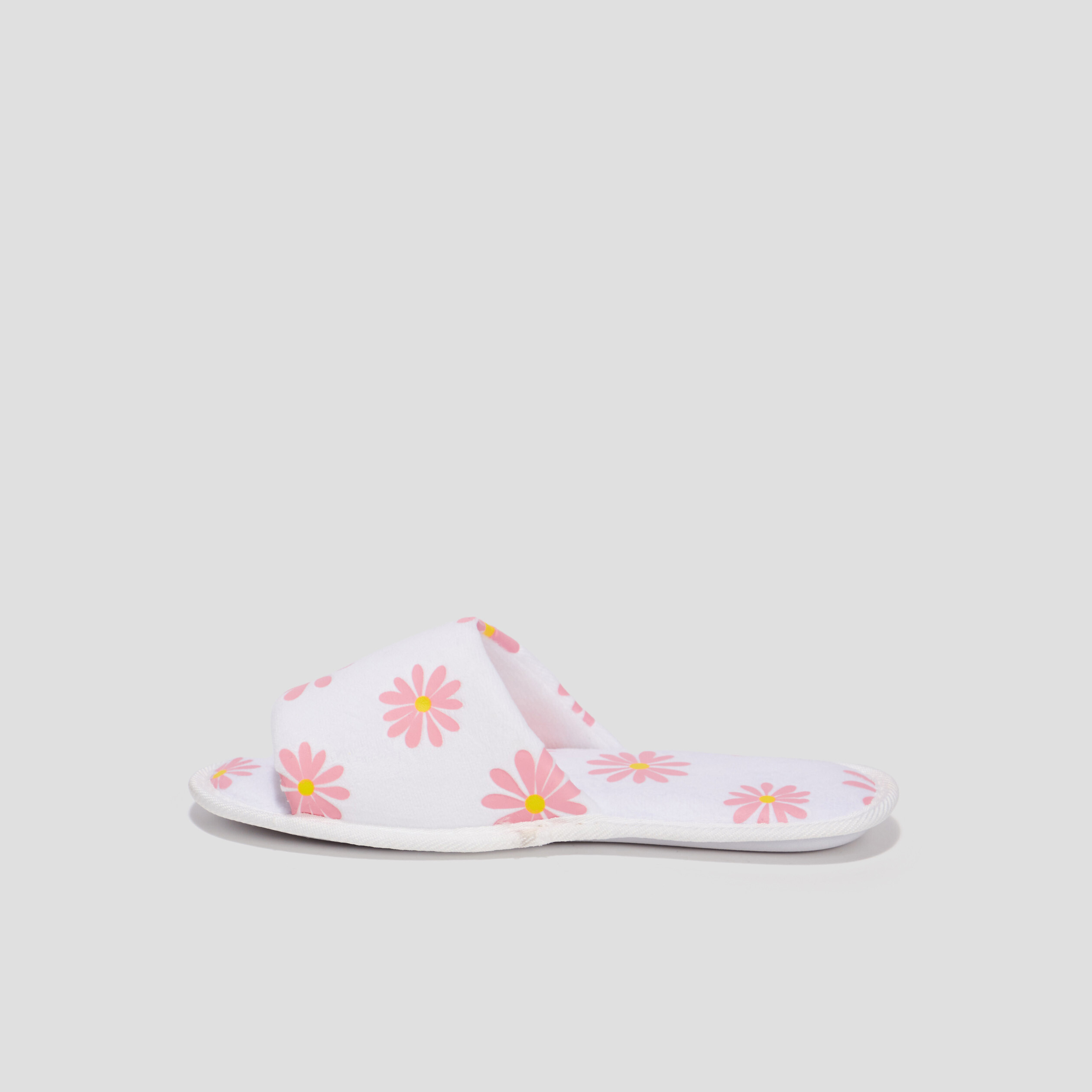 Chaussons mules blanc femme | La Halle