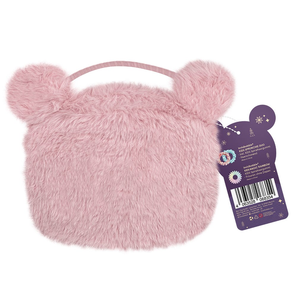 Invisibobble Pink Teddy Kids Set