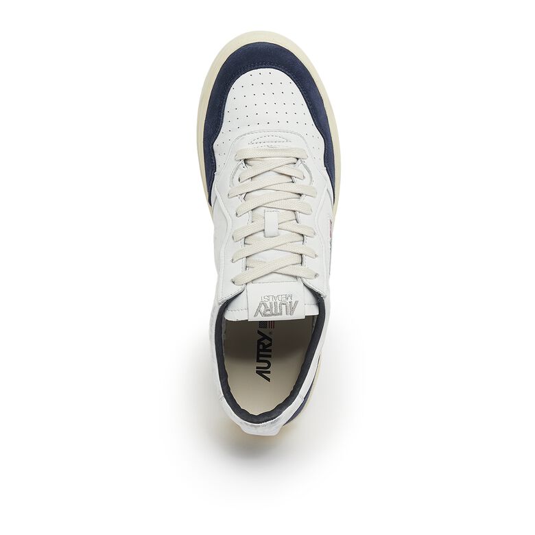 Autry Medalist Low goat/suede wht/ink bl