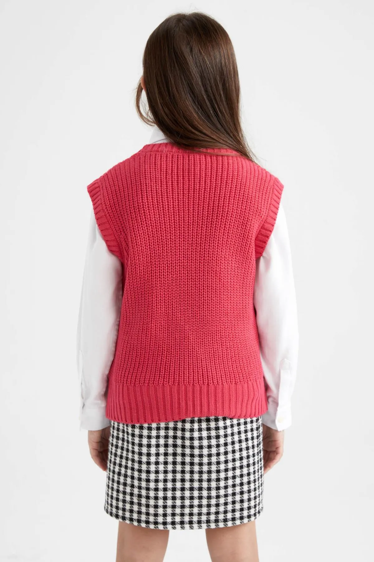 DeFacto  Strickpullover für Mädchen mit Rundhalsausschnitt