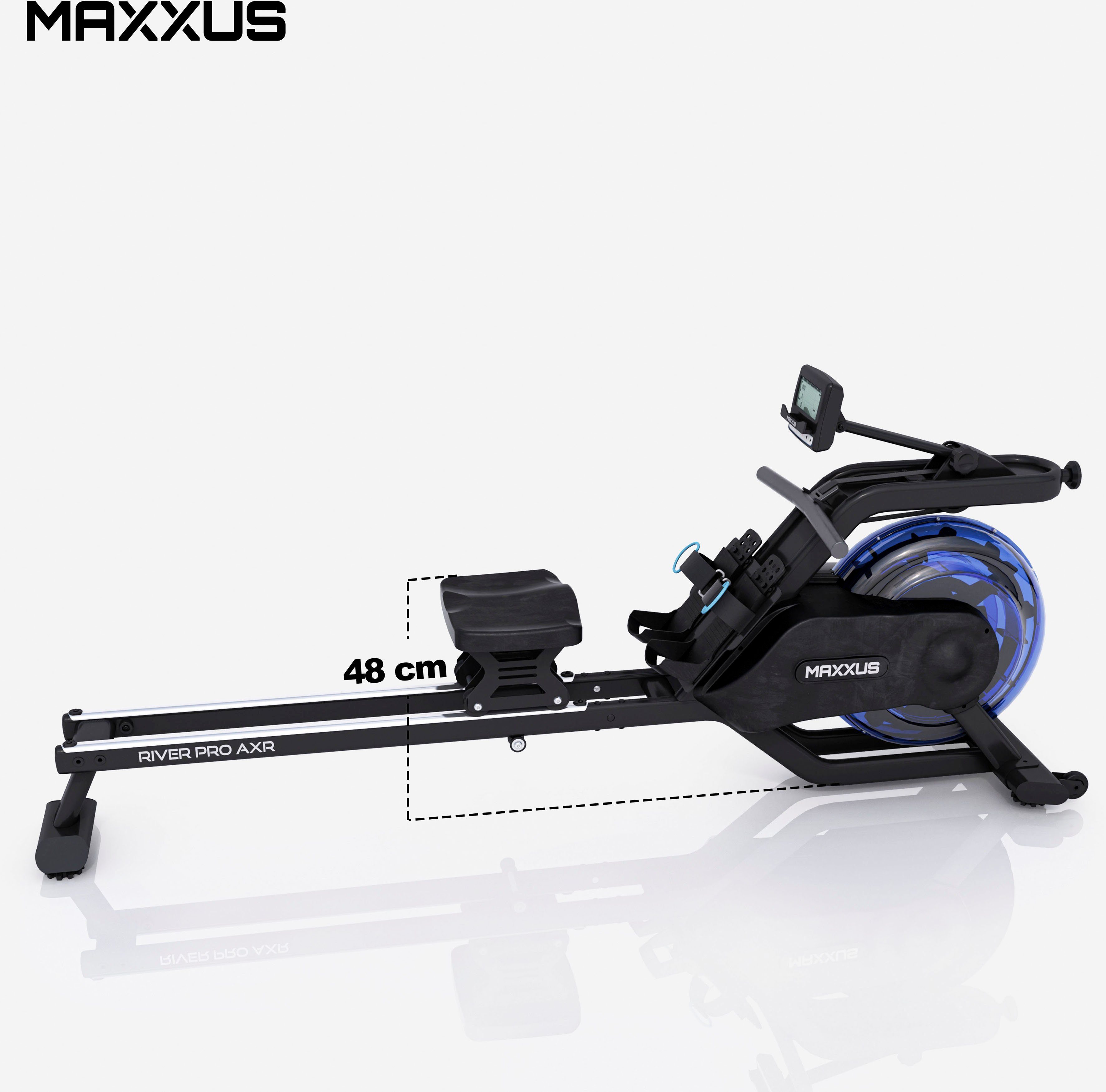 MAXXUS Rudergerät Ruderzugmaschine mit Wasser