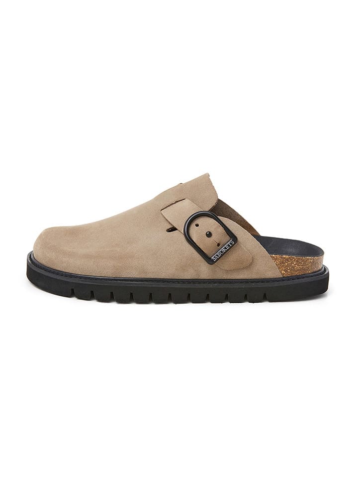 SABOKETS Leder-Clogs in Beige günstig kaufen
