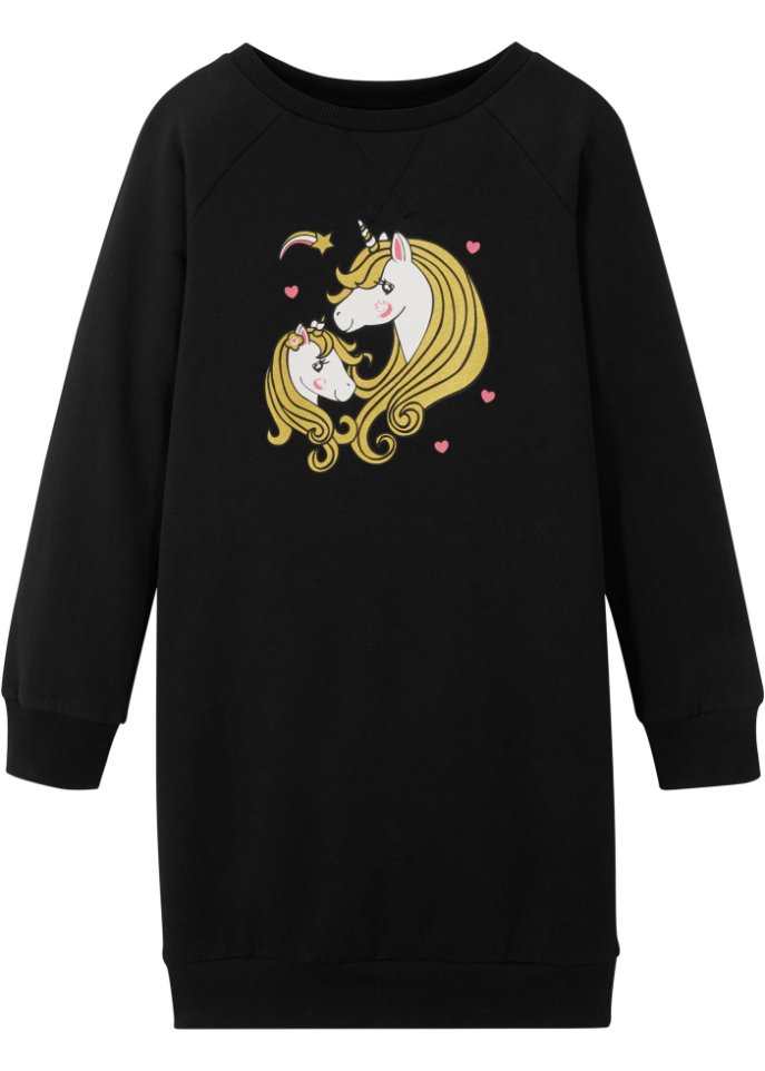 Mädchen Sweatkleid aus Bio-Baumwolle