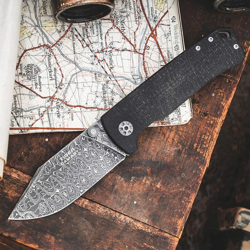 B&ouml;ker Messer Tiger Damast B&ouml;ker