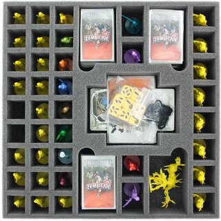Feldherr 50mm Schaumstoffeinlage für Zombicide Staffel 3 Rue Morgue