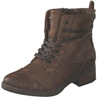 Mustang Schnürstiefelette in braun
