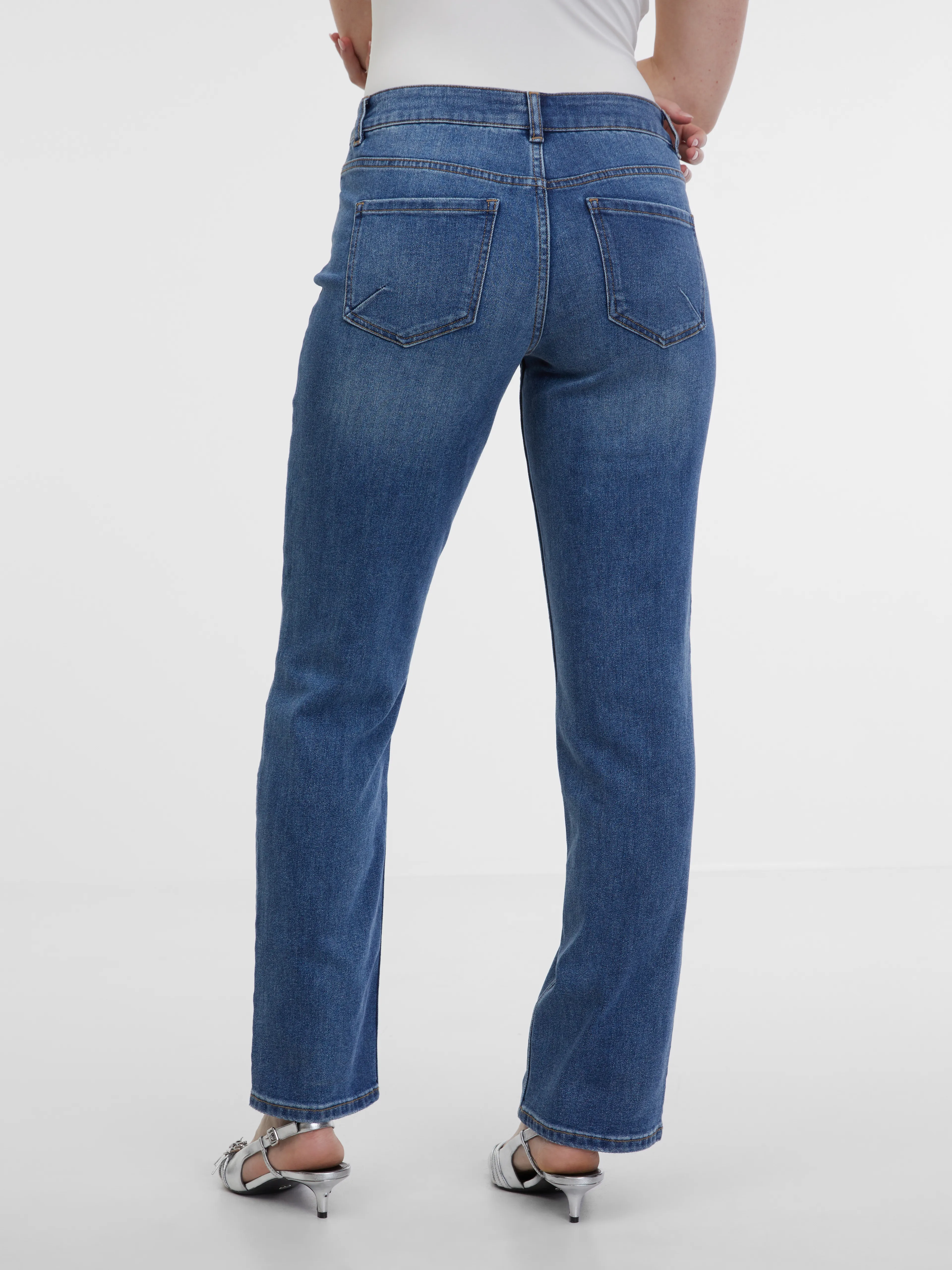 Blaue Straight Jeans Damen ORSAY