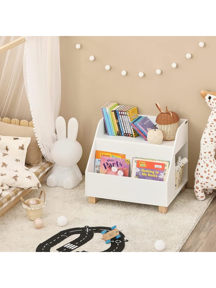 SoBuy Kinderregal in Weiß - (B)60 x (H)53 x (T)48cm günstig kaufen onesize
