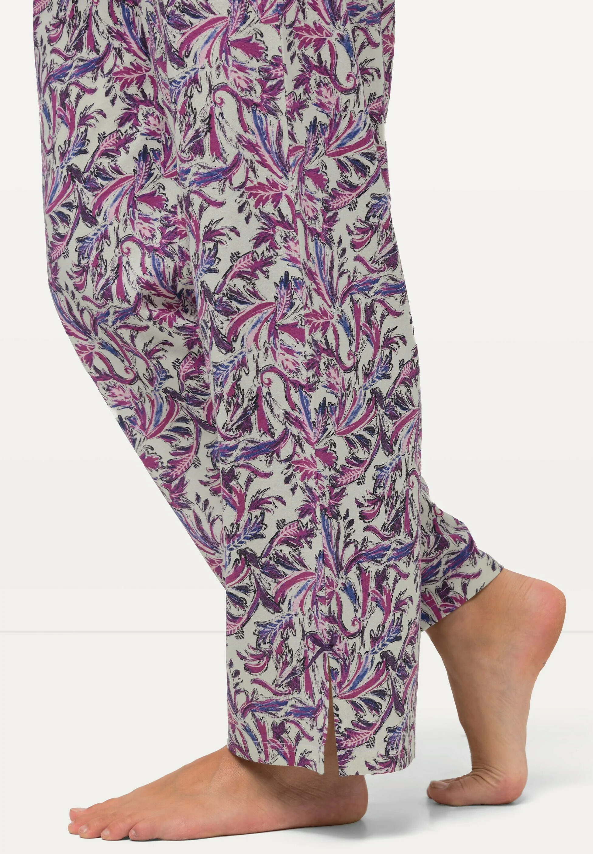 Ulla Popken LEAFY LONG SLEEVE - Pijama