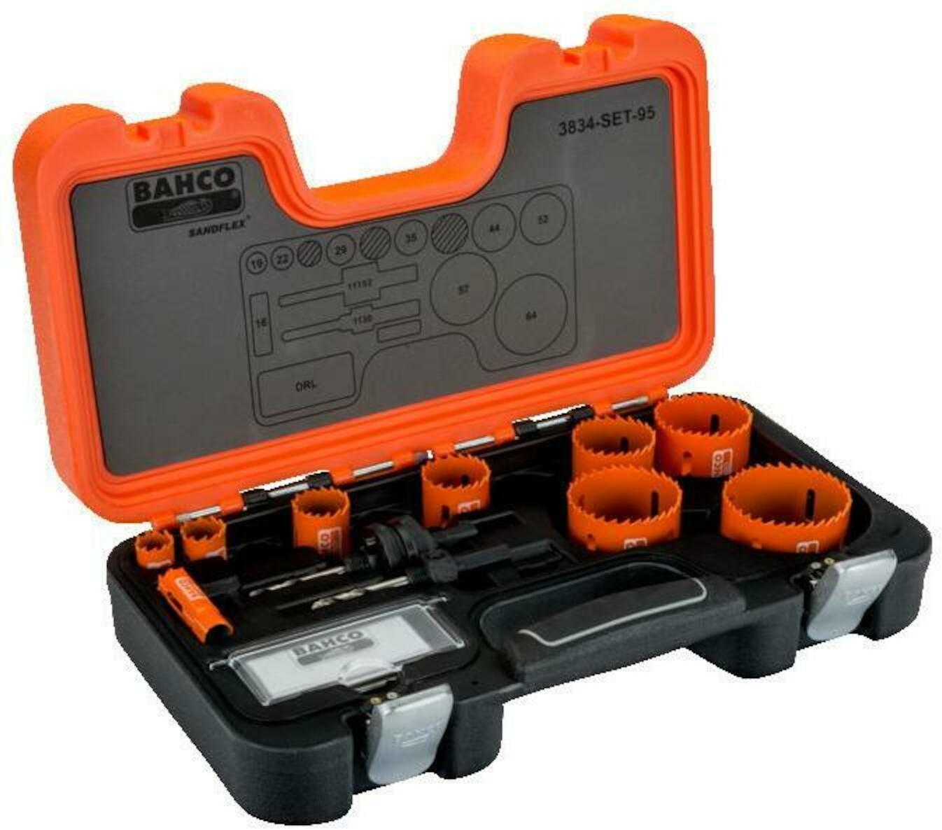 Set carotă Bahco 3834-SET-95 16/19/22/29/35/44/52/57/64