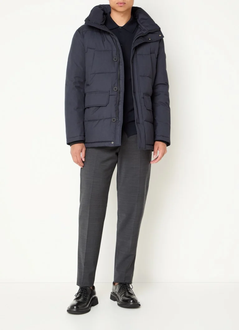 Strellson Plaza 3.0 puffer jacket with detachable hood and side pockets