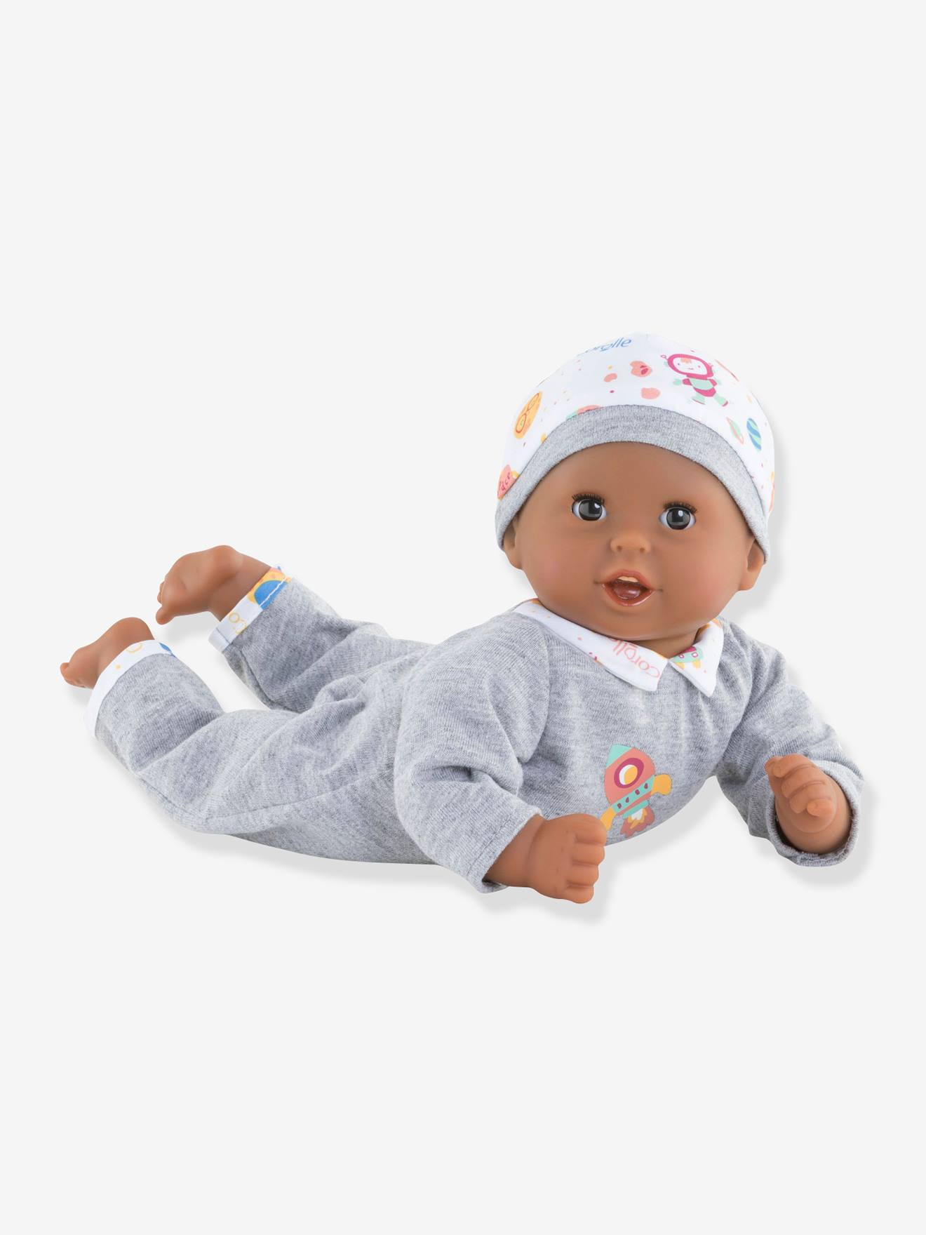 Poupée Bébé câlin Marius COROLLE gris