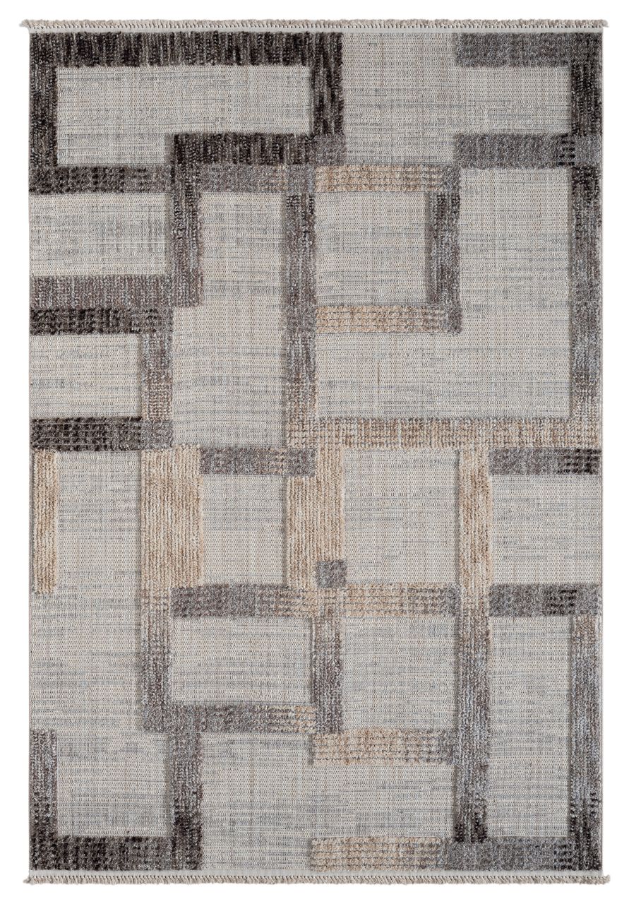 MyFlair Teppich Jade, 200cm x 290cm, Farbe Beige, rechteckig, Florhöhe 15mm