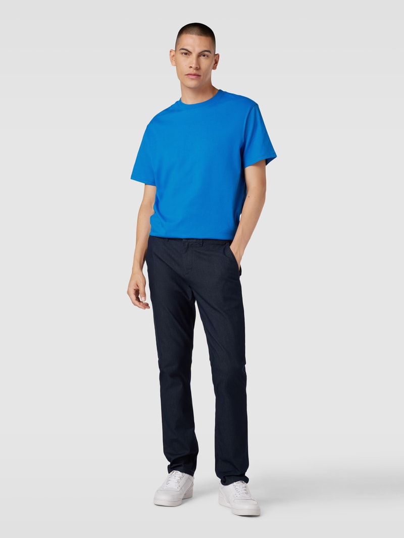 T-Shirt mit Rundhalsausschnitt in royalblau