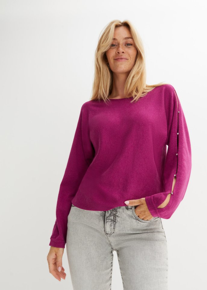 Pullover mit Perlen