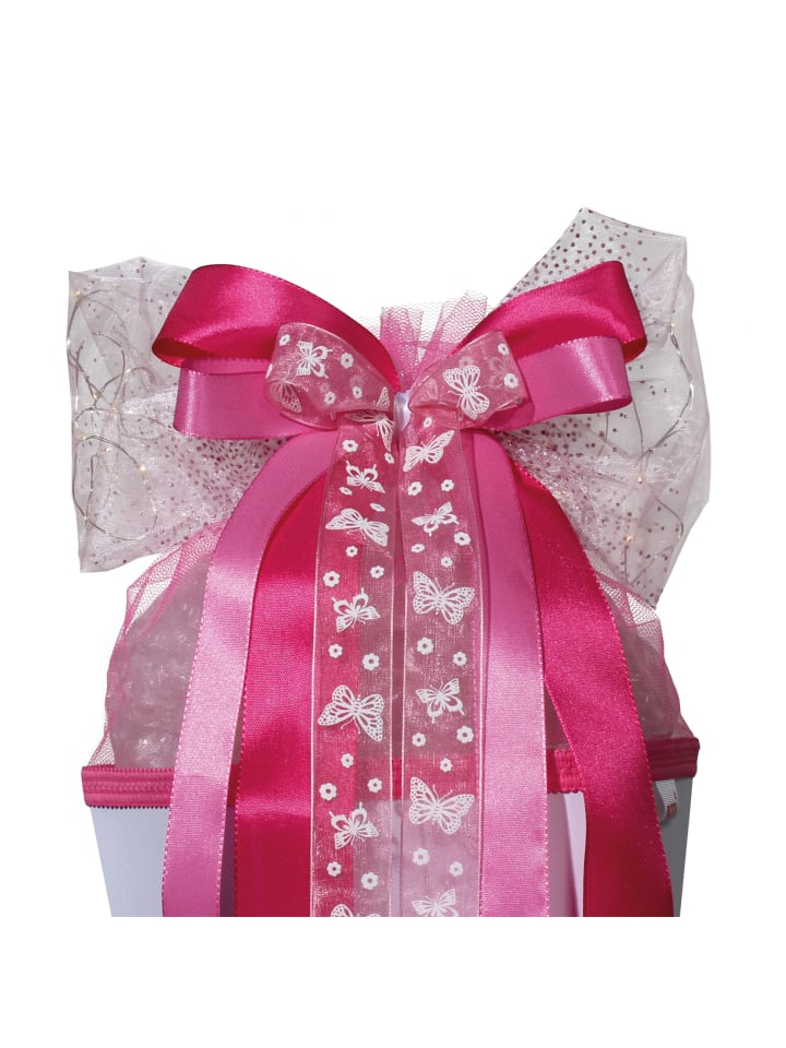 ROTH LED-Schultütenschleife Pink Glamour, fertig gebunden in Pink günstig kaufen onesize