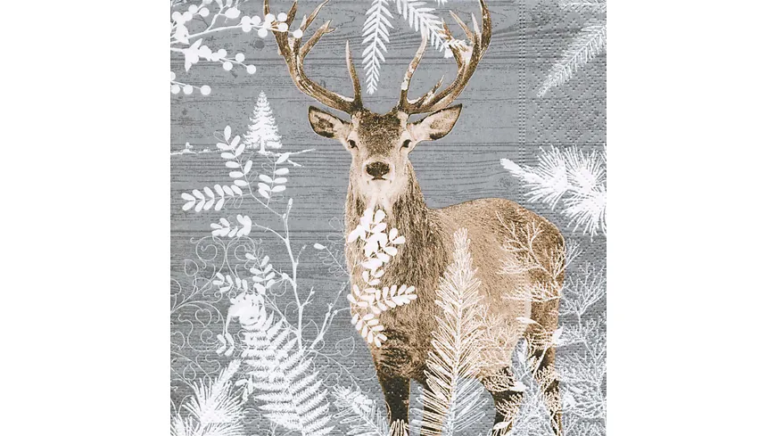 Paper + Design Servietten Imperal stag 33x33cm