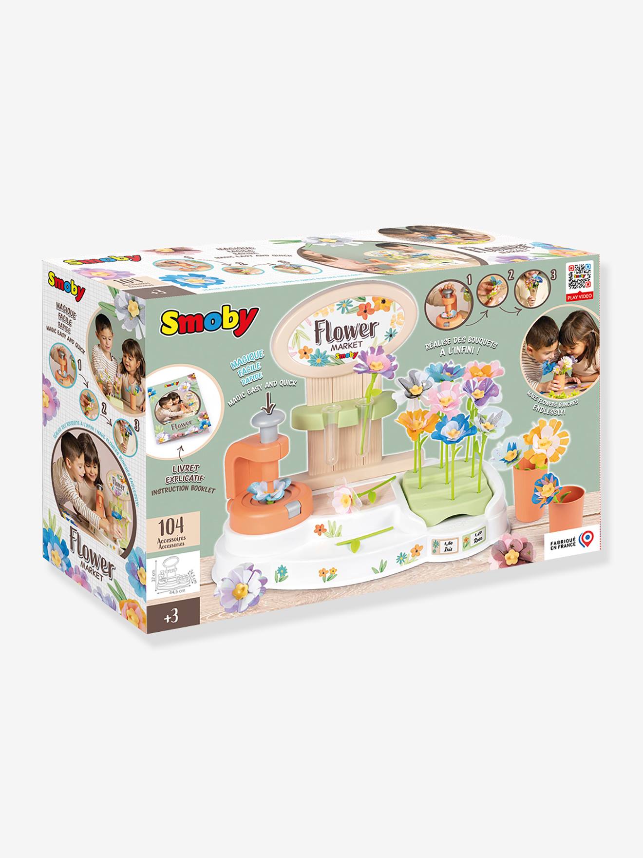 Smoby Spiel- und Bastelset mit Blumenstand SMOBY - mehrfarbig