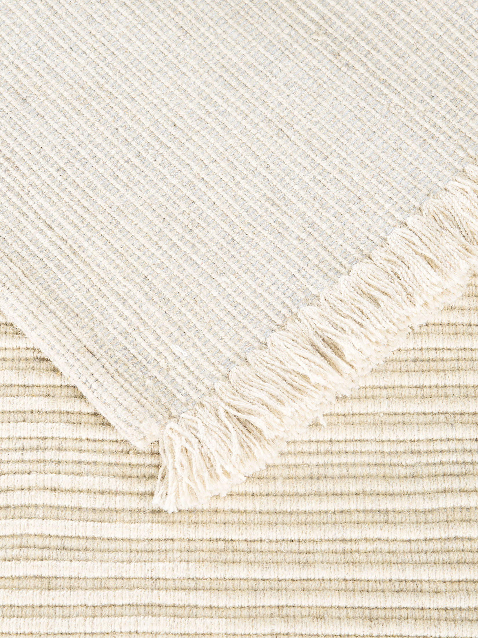Larsbo Woll-Teppich, White