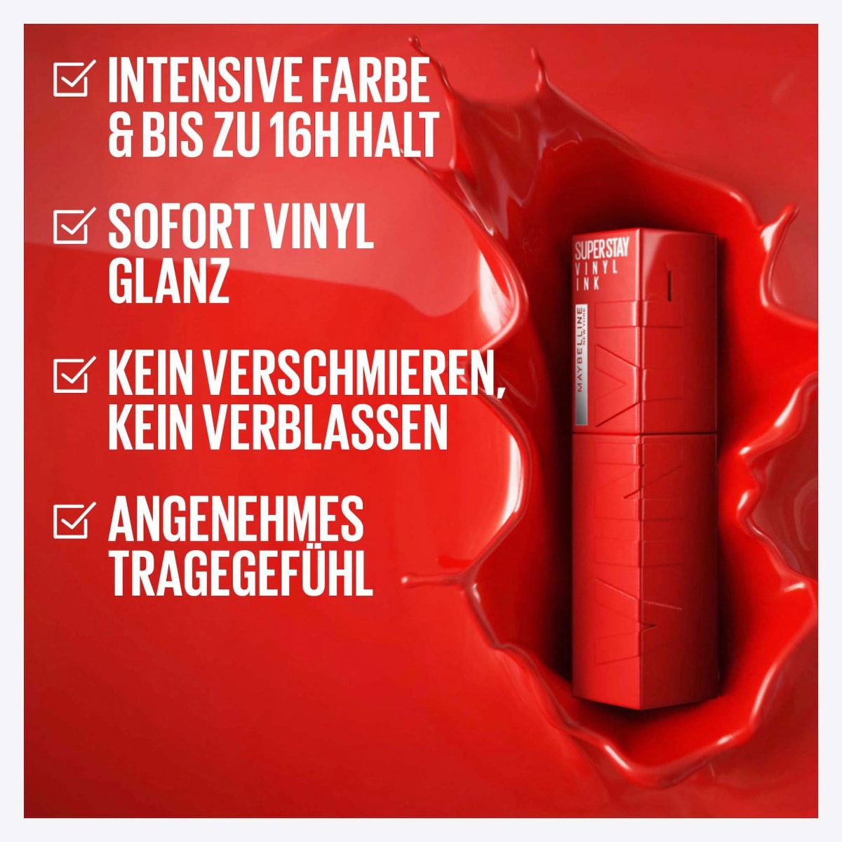 Lippenstift Super Stay Vinyl Ink 35 Cheeky, 4,2 ml