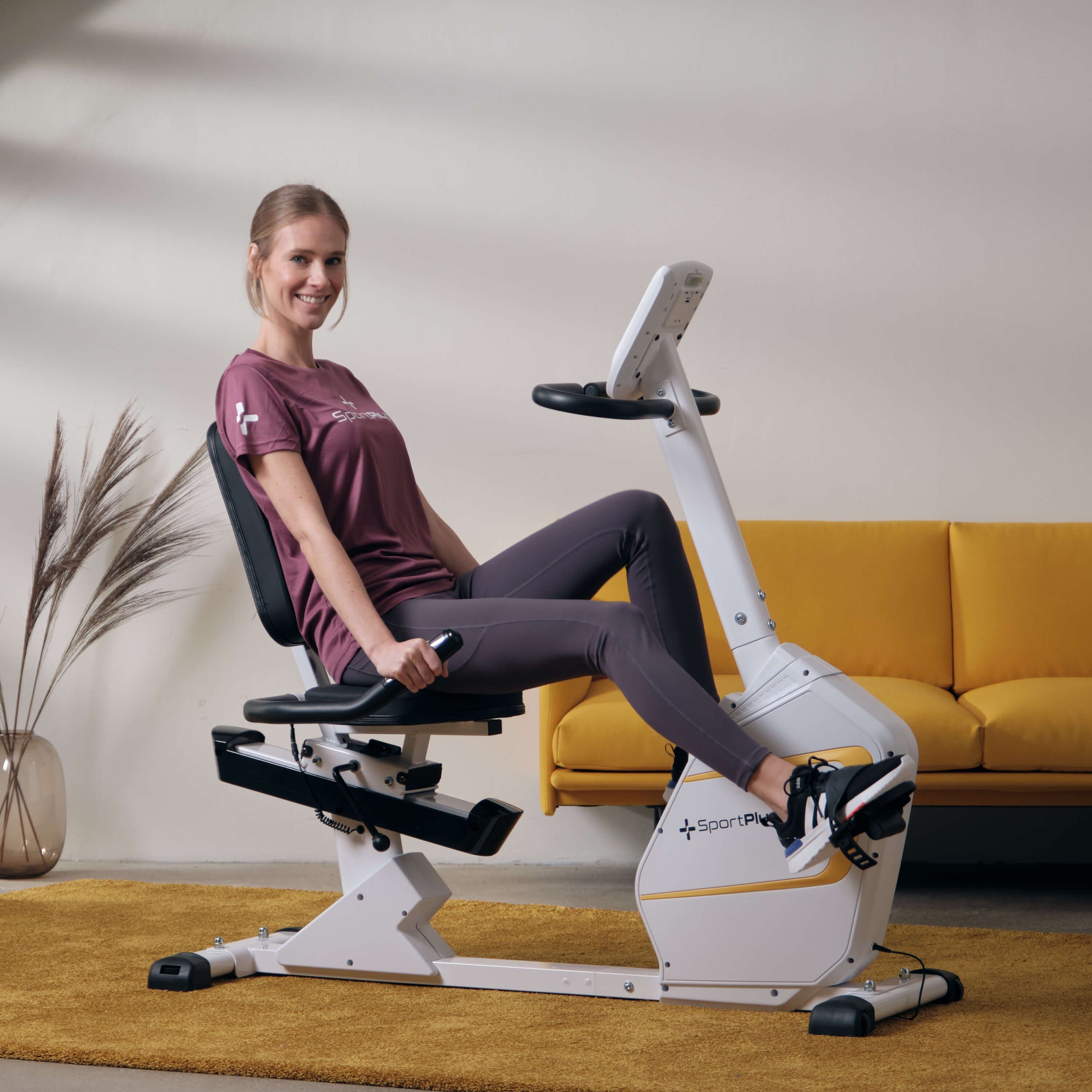SportPlus Heimtrainer SP-RB-9900-W-iE, Sitzheimtrainer, App-Steuerung, SP-RB-9900-iE