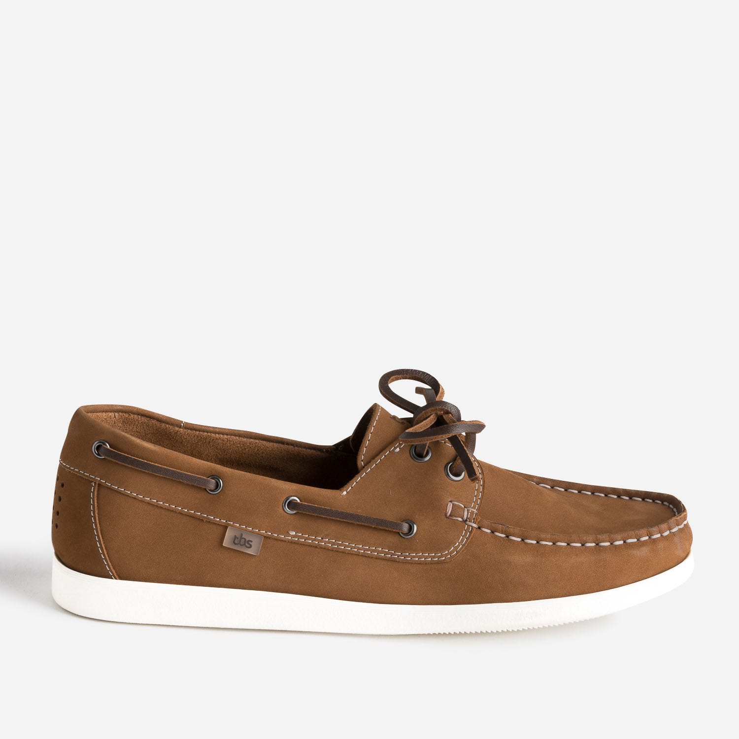 Chaussure-bateau TBS camel en cuir
