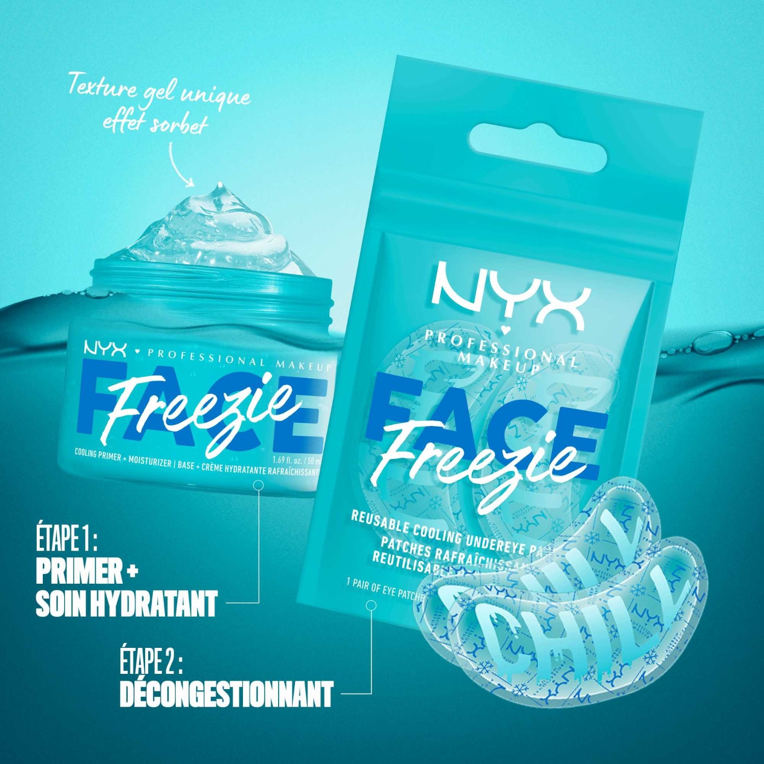 NYX Professional Makeup NYX Professional Makeup Face Freezie Primer + 2-u-1 osvježavajuća hidratantna krema