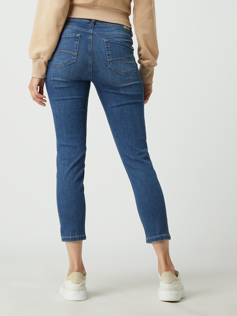 Slim Fit Jeans mit Stretch-Anteil Modell 'Ornella' in blau