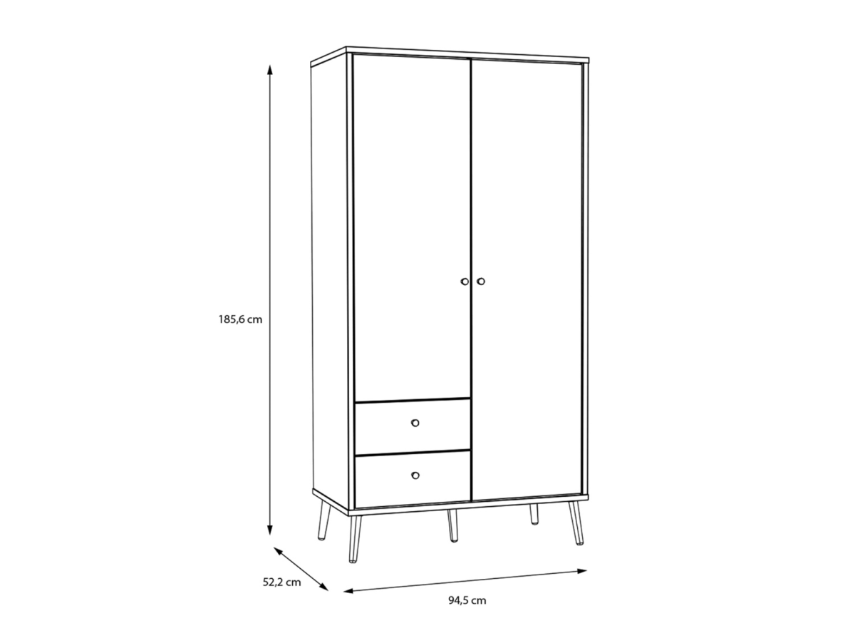 Kleiderschrank Whenua Salbei